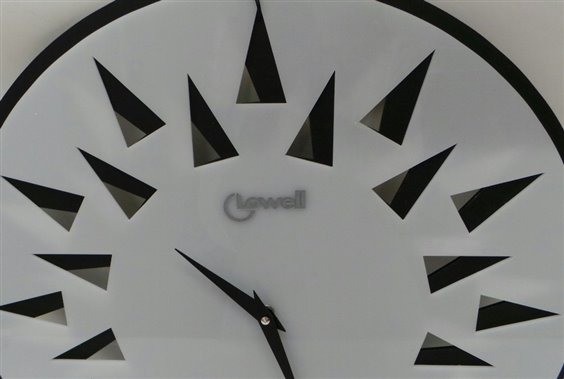 Wall Clock Lowell Design in Resin 07413BN - 07413BN